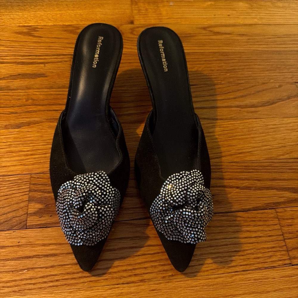 Reformation mules, size 7!